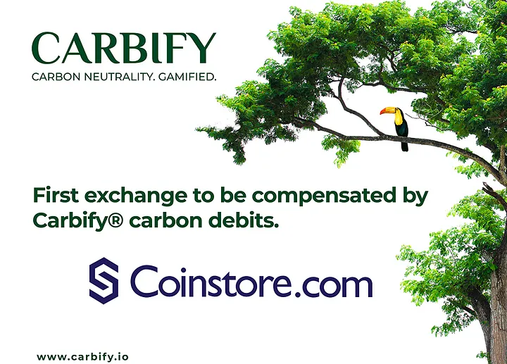 First crypto exchange carbon compensated by Carbify!
